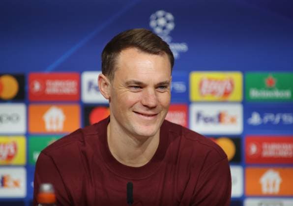 Munich, Germany 07 November 2023 Football, Men, Season 2023 2024, FC Bayern Munich, International Press Conference, Allianz Arena Manuel Neuer FC Bayern Munich Head, Portrait, grin