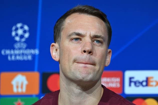 Manuel NEUER Goalkeeper Bayern Muenchen , single picture,cropped single motif,portrait,portrait,portrait Football Champions League Group Stage 4 Matchday FC Bayern Muenchen Galatasaray Istanbul PRESS CONFERENCE on 07 11 2023, Â