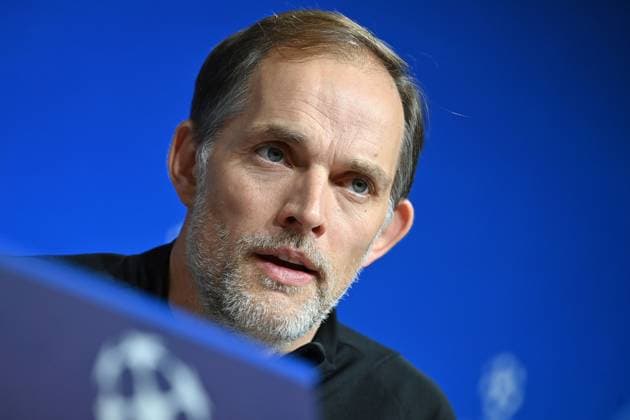 Coach Thomas TUCHEL Bayern Muenchen , single picture,cropped single motif,portrait,portrait,portrait Football Champions League group stage 4 matchday FC Bayern Muenchen Galatasaray Istanbul PRESS CONFERENCE on 07 11 2023, Â