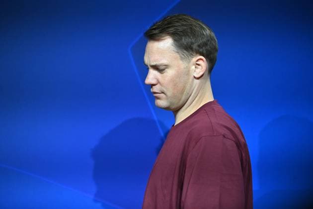 Manuel NEUER Goalkeeper Bayern Muenchen , single picture,cropped single motif,portrait,portrait,portrait Football Champions League Group Stage 4 Matchday FC Bayern Muenchen Galatasaray Istanbul PRESS CONFERENCE on 07 11 2023, Â