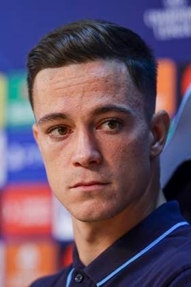 Italy: press conference, PK, Pressekonferenz SSC Napoli SSC Napoli s Italian forward Giacomo Raspadori looks during the SSC Napoli press conference the day before the Champions League football match against Union Berlin at the Konami center in Castel Volturno on 07 November 2023 ABPH8772 Copyright: xAntonioxBalascox
