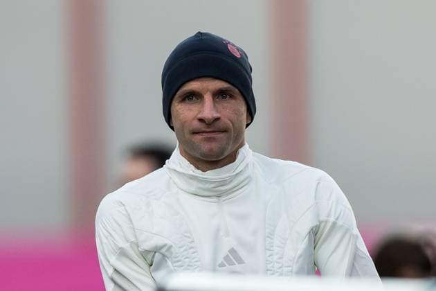 UEFA Champions League final training FC Bayern Muenchen 07 11 2023 Thomas Mueller FC Bayern Muenchen, 25 UEFA Champions League final training FC Bayern Muenchen, Muenchen, training ground at Saebenerstrasse on 07 11 2023 Copyright: xBEAUTIFULxSPORTS Wunderlx