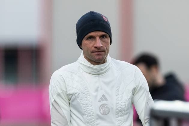 UEFA Champions League final training FC Bayern Muenchen 07 11 2023 Thomas Mueller FC Bayern Muenchen, 25 UEFA Champions League final training FC Bayern Muenchen, Muenchen, training ground at Saebenerstrasse on 07 11 2023 Copyright: xBEAUTIFULxSPORTS Wunderlx