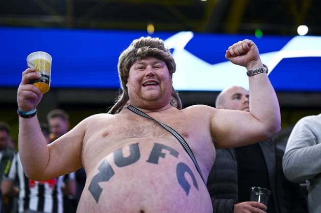 07 11 2023, Football, UCL, UEFA Champions League, Group stage, Matchday 4, Season 2023 2024, Borussia Dortmund Newcastle United, Newcastle United fan, xRHR PHOTO TKx Copyright: TeresaxKroeger RHR-FOTOx RHR-FOTO TK