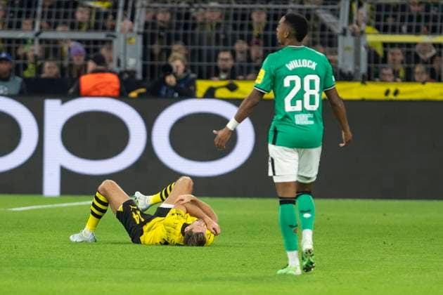 UEFA Champions League, Borussia Dortmund Newcastle United, 7 11 2023 Niclas Fuellkrug Borussia Dortmund, 14 on the ground UEFA Champions League, Borussia Dortmund Newcastle United, preliminary round 4 matchday, on 7 11 2023, Signal Iduna Park, Dortmund UEFA regulations prohibit any use of photographs as image sequences and or quasi video Copyright: xBEAUTIFULxSPORTS Meuselx