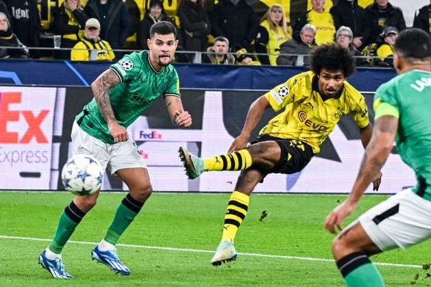 DORTMUND - Karim Adeyemi of Borussia Dortmund during the UEFA Champions League match between Borussia Dortmund and Newcastle United FC at Signal Iduna Park on November 7, 2023 in Dortmund, Germany. ANP Hollandse Hoogte UEFA Champions League 2023 24 2023 2024 xVIxANPxSportx xGerritxvanxKeulenxIVx 483265963 originalFilename: 483265963.jpg