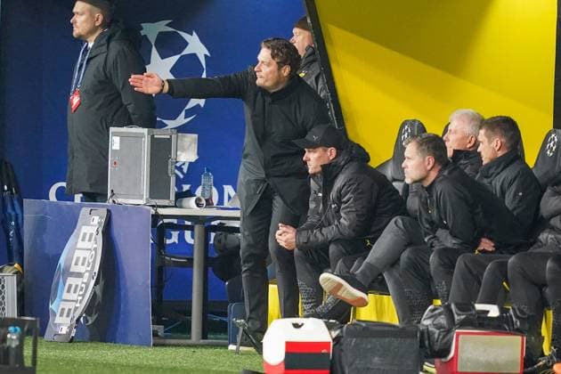 Borussia Dortmund FC v Newcastle United FC Borussia Dortmund Manager Edin Terzic gestures during the Borussia Dortmund FC v Newcastle United FC UEFA Champions League Round 1 Group F match at BVB Stadion, Dortmund, Germany on 7 November 2023 Editorial Use Only Copyright: xIMAGO EveryxSecondxMediax ESM-0841-0033