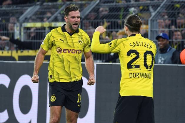 Soccer Champions group stage matchday 4 Borussia Dortmund Newcastle United on 07 11 2023 at Signal Iduna Park in Dortmund Goal celebration for 1 0 by Niclas Füllkrug Dortmund xRx
