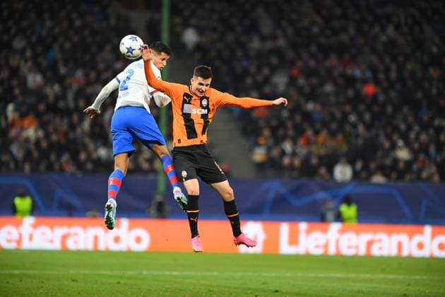 HAMBURG, GERMANY - 7 NOVEMBER, 2023: The UEFA Champions League match between FC Shakhtar Donetsk vs FC Barcelona, Barca at Volksparkstadion  Copyright: xVItaliixKliuievx