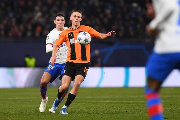 HAMBURG, GERMANY - 7 NOVEMBER, 2023: The UEFA Champions League match between FC Shakhtar Donetsk vs FC Barcelona, Barca at Volksparkstadion  Copyright: xVItaliixKliuievx