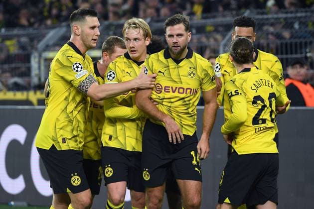 Soccer Champions group stage matchday 4 Borussia Dortmund Newcastle United on 07 11 2023 at Signal Iduna Park in Dortmund Goal celebration for 1 0 by Niclas Füllkrug Dortmund xRx