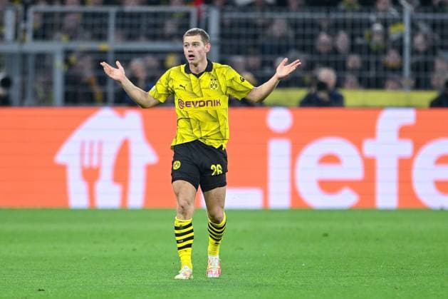 07 11 2023, Football, UCL, UEFA Champions League, Group stage, Matchday 4, Season 2023 2024, Borussia Dortmund Newcastle United, Julian Ryerson Borussia Dortmund xRHR PHOTO TKx Copyright: TeresaxKroeger RHR-FOTOx RHR-FOTO TK