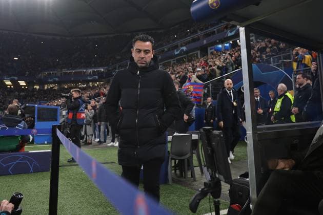 Soccer Men Season 2023 2024 UEFA Champions League I 4 Matchday Shakhtar Donetsk FC Barcelona 07 11 2023 Xavi, Xavier Hernandez Creus FC Barcelona in focus Hamburg Volksparkstadion Hamburg Germany Copyright: xLobecax xHenningxRohlfsx