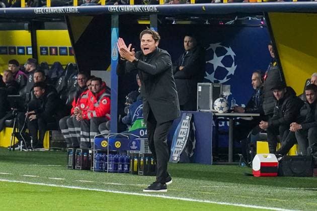 Borussia Dortmund FC v Newcastle United FC Borussia Dortmund Manager Edin Terzic gestures during the Borussia Dortmund FC v Newcastle United FC UEFA Champions League Round 1 Group F match at BVB Stadion, Dortmund, Germany on 7 November 2023 Editorial Use Only Copyright: xIMAGO EveryxSecondxMediax ESM-0841-0054
