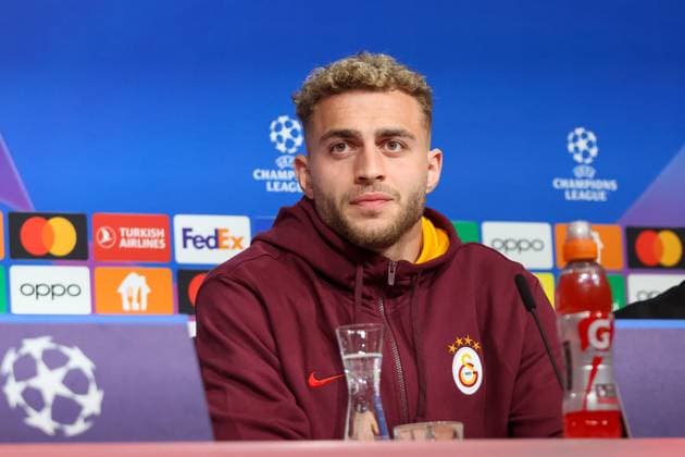 Baris Alper Yilmaz Galatasaray Istanbul SK, 53 at the press conference, Galatasaray Istanbul SK, International Press Conference Champions League, Season 23 24, 07 11 2023 , Galatasaray Istanbul SK, International Press Conference Champions League, Season 23 24, 07 11 2023 Muenchen Copyright: xEibner-Pressefoto JennixMaulx EP_JML