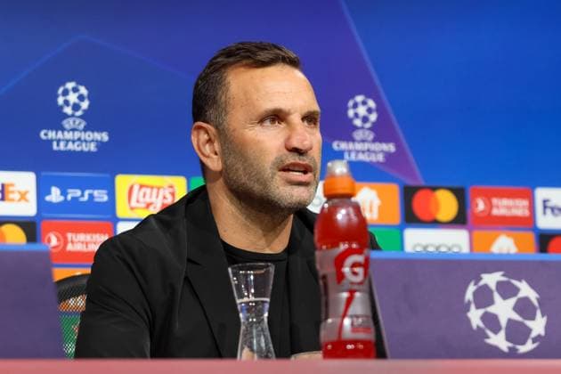 Okan Buruk Galatasaray Istanbul SK, Head coach at the press conference, Galatasaray Istanbul SK, International Press Conference Champions League, Season 23 24, 07 11 2023 , Galatasaray Istanbul SK, International Press Conference Champions League, Season 23 24, 07 11 2023 Muenchen Copyright: xEibner-Pressefoto JennixMaulx EP_JML