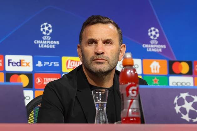 Football, CL, Galatasaray Istanbul, Press conference
