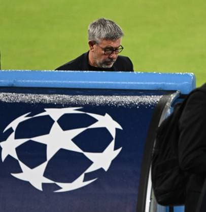 Soccer, Men, Season 2023 2024, Champions League Group C, Matchday 4 , SSC Napoli 1 FC Union Berlin, Stadium inspection and press conference of 1 FC Union at Stadio Diego Armando Maradona in Naples the day before the match, Coach Urs Fischer 1 FC Union 07 11 2023, Copyright: xMatthiasxKochx
