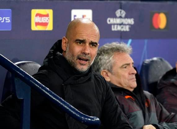 Manchester, England, 7th November 2023. Josep Guardiola coach of Manchester City during the UEFA Champions League, Group G match at the Etihad Stadium, Manchester. Picture credit should read: Andrew Yates Sportimage EDITORIAL USE ONLY. No use with unauthorised audio, video, data, fixture lists, club league logos or live services. Online in-match use limited to 120 images, no video emulation. No use in betting, games or single club league player publications. SPI-2717-0015