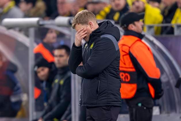 Soccer Champions League Matchday 4 Borussia Dortmund Newcastle United on 07 11 2023 at Signal Iduna Park Newcastle coach Eddie Howe is disappointed IMPORTANT NOTE In accordance with UEFA regulations, it is prohibited to use or have used photographs taken in the stadium and or of the match in the form of sequential images and or video-like photo series Copyright: xKirchner DavidxInderliedx