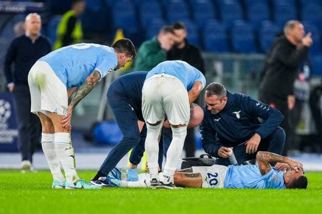 UEFA Champions League: S.S. Lazio v Feyenoord Rome - Mattia Zaccagni of Lazio during the 4th leg of the UEFA Champions League group stage between S.S. Lazio v Feyenoord at Stadio Olympico on 7 November 2023 in Rome, Italy. Copyright: xYannickxVerhoevenx