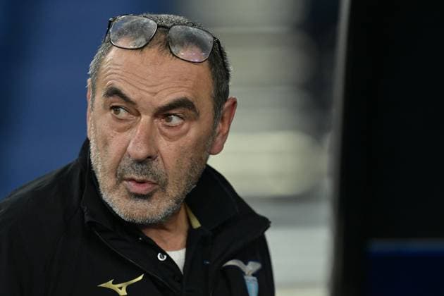 Foto Alfredo Falcone LaPresse 07 Novembre 2023 - Roma, Italia - calcio - Lazio vs Feyenoord - Uefa Champions League 2023-2024 Girone E - Stadio Olimpico di Roma. Nella foto: Maurizio Sarri (head coach SS Lazio) Foto Alfredo Falcone LaPresse November 07, 2023 Rome, Italy - sport, soccer - Lazio vs Feyenoord - Uefa Champions League 2023-2024 Group E - Olimpic Stadium & xee;n Rome. In the pic: Maurizio Sarri (head coach SS Lazio)  Copyright: xAlfredoxFalcone LaPressex
