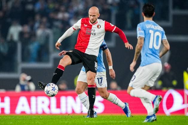UEFA Champions League: S.S. Lazio v Feyenoord Rome - Gernot Trauner of Feyenoord during the 4th leg of the UEFA Champions League group stage between S.S. Lazio v Feyenoord at Stadio Olympico on 7 November 2023 in Rome, Italy. Copyright: xTomxBodex