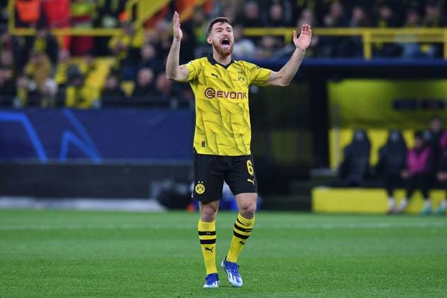 Soccer Champions Group Stage Matchday 4 Borussia Dortmund Newcastle United on 07 11 2023 at Signal Iduna Park in Dortmund Salih Özcan Dortmund xRx