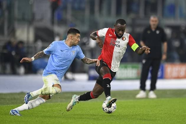 ROME, 07-11-2022, Stadio Olimpico, UEFA Champions League Football, season 2023 2024, Lazio - Feyenoord, Feyenoord player Lutsharel Geertruida during the match Lazio - Feyenoord Lazio - Feyenoord  x23080844x Copyright: