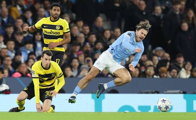 EDITORIAL USE ONLY No use with unauthorised audio, video, data, fixture lists, club league logos or live services. Online in-match use limited to 120 images, no video emulation. No use in betting, games or single club league player publications. Manchester City v Young Boys, UEFA Champions League, Group G, Football, Etihad Stadium, Manchester, UK - 07 Nov 2023 EDITORIAL USE ONLY No use with unauthorised audio, video, data, fixture lists, club league logos or live services. Online in-match use limited to 120 images, no video emulation. No use in betting, games or single club league player publications. Copyright: xMagixHaroun Shutterstockx 14187068j
