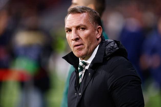 November 7, 2023, MADRID, MADRID, SPAIN: Brendan Rodgers, head coach of Celtic, looks on during the UEFA Champions League, Group E, football match played between Atletico de Madrid and Celtic FC at Civita Metropolitano stadium on November 07, 2023, in Madrid, Spain. MADRID SPAIN - ZUMAa181 20231107_zaa_a181_040 Copyright: xOscarxJ.xBarrosox