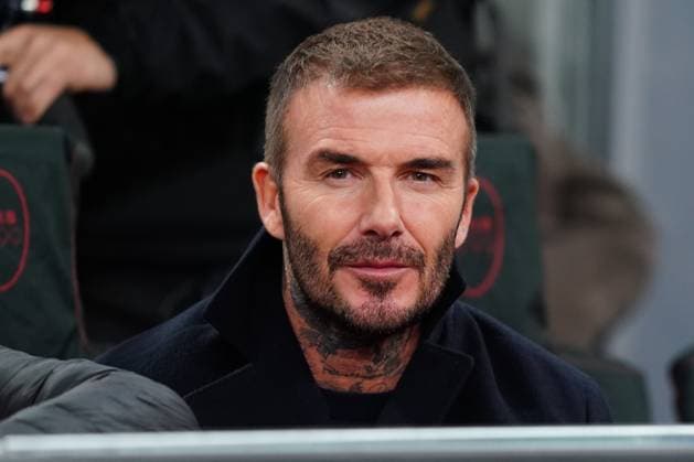 Foto Spada LaPresse 07 novembre 2023 - Milano , Italia - calcio - Milan vs PSG Paris Saint- Germain - Champions League 2023 2024 - Stadio San Siro. Nella foto: David Robert Joseph Beckham November 07 , 2023 Milan , Italy - sport, calcio - Milan vs PSG Paris Saint- Germain - Champions League 2023 2024 - San Siro Stadium . In the pic : David Robert Joseph Beckham  Copyright: xSpada LaPressex