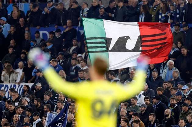 Italy, Rome, 07 11 2023, Olimpico Stadium, SS Lazio vs Feyenoord UEFA Champions League Group E, Supporters of SS Lazio Rome Olimpico Stadium Italy  eu-images-569