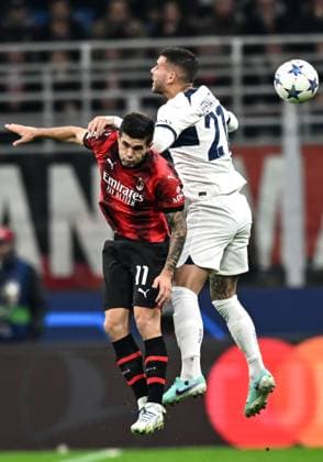 Db Milano 07 11 2023 - Champions League Milan-Paris Saint Germain foto Daniele Buffa Image nella foto: Christian Pulisic-Lucas Hernandez 