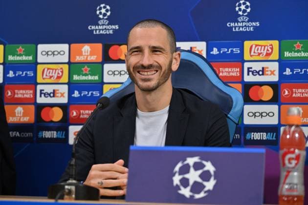 IPP20231107 Football - soccer: UEFA Champions League 2023 2024, S.S.C. Napoli - 1. FC Union Berlin, Leonardo Bonucci (Verwendung nur in Deutschland - GERMANY ONLY) *** IPP20231107 Football soccer UEFA Champions League 2023 2024, S S C Napoli 1 FC Union Berlin, Leonardo Bonucci Use only in Germany GERMANY ONLY 