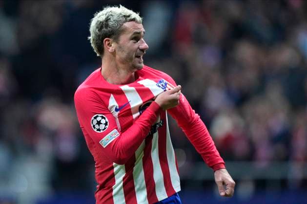 Antoine Griezmann goal during Atletico de Madrid vs Celtic FC on November 07, 2023 at Civitas Metropolitano Stadium in Madrid, Spain. Photo: Senis Cebolla ALFAQUI Madrid Civitas Metropolitano Stadium Spain Copyright: xSenisxCebollax xALFAQUIx