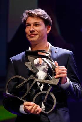 De Flandrien 2023 OOSTENDE, BELGIUM - NOVEMBER 07 : Philipsen Jasper (BEL) of Alpecin-Deceuninck pictured during the 2023 Flandrien award ceremony, organized by newspaper Het Nieuwsblad on November 7, 2023 in Oostende, Belgium, 07 11 2023 Oostende Belgium  Copyright: xJanxDexMeuleneirx