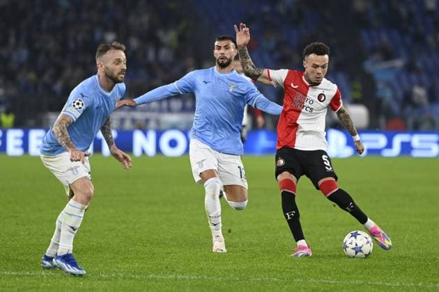 ROME, 07-11-2022, Stadio Olimpico, UEFA Champions League Football, season 2023 2024, Lazio - Feyenoord, Feyenoord player Quilindschy Hartman during the match Lazio - Feyenoord Lazio - Feyenoord  x23081833x Copyright: