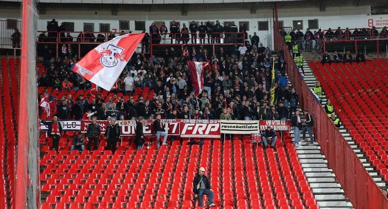 07.11.2023 Belgrade(Serbia) FK Crvena Zvezda(Red Star)-RB Leipzig Uefa Champions League group stage men s football RB Leipzig fans :S.Sandic