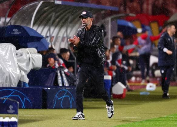 Red Star Belgrade RB Leipzig Champions League Beograd, 07 11 2023, Stadion Rajko Mitic, Fußball , UEFA Champions League, Gruppe G , Spieltag 4 , Red Star Belgrade vs RB Leipzig , Im Bild Trainer Marco Rose RB Leipzig , Foto nur zur redaktionellen Nutzung bestimmt , UEFA regulations prohibit any use of photographs as image sequences and or quasi video ,