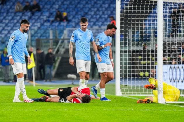 UEFA Champions League: S.S. Lazio v Feyenoord Rome - Mats Wieffer of Feyenoord during the 4th leg of the UEFA Champions League group stage between S.S. Lazio v Feyenoord at Stadio Olympico on 7 November 2023 in Rome, Italy. Copyright: xYannickxVerhoevenx