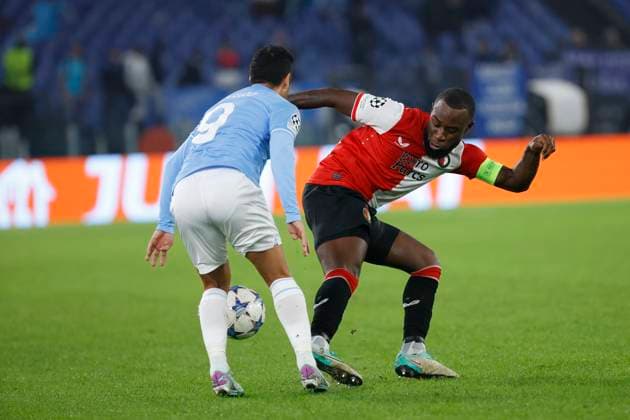 November 7, 2023, Rome, Lazio, Italy: during the UEFA Champions League Group E match between SS Lazio and Feyenoord at Stadio Olimpico on September 19, 2023 in Rome, Italy. Rome Italy - ZUMAl131 20231107_zsp_l131_040 Copyright: xCiroxDexLucax