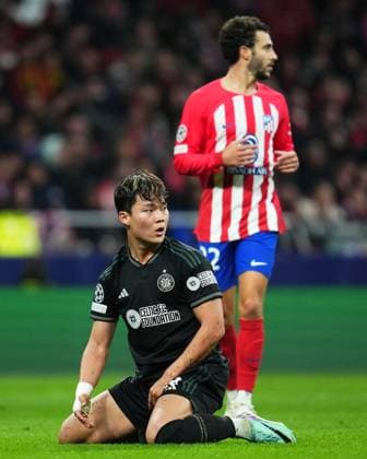 ESP: Atletico de Madrid v Celtic FC. UEFA Champions League match, Group E, date 4 Hyeongyu Oh of Celtic FC during the UEFA Champions League match, Group E, between Atletico de Madrid and Celtic FC played at Civitas Mertropolitano Stadium on November 7, 2023 in Madrid, Spain. kpng Copyright: xBaguxBlancox xPRESSINPHOTOx PS_231107_038