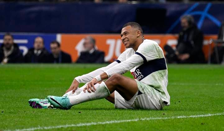 IPP20231107 Football - soccer: UEFA Champions League 2023 2024, A.C. Milan - Paris Saint-Germain F.C., Kylian Mbappe Photo Press (Verwendung nur in Deutschland - GERMANY ONLY) *** IPP20231107 Football soccer UEFA Champions League 2023 2024, A C Milan Paris Saint Germain F C , Kylian Mbappe Photo Press Use only in Germany GERMANY ONLY 