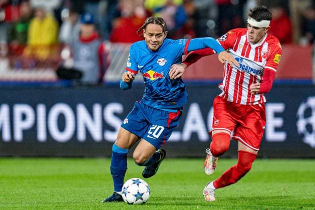 Xavi Simons RB Leipzig, 20 Red Star Belgrade vs RB Leipzig, Football, UEFA Champions League, Matchday 4, 07 11 2023 DFL REGULATIONS PROHIBIT ANY OUSE OF PHOTOGRAPHS AS IMAGE SEQUENCES AND OR QUASI VIDEO Red Star Belgrade vs RB Leipzig, Football, UEFA Champions League, Matchday 4, 07 11 2023 Belgrade Copyright: xEibner-Pressefoto BahhoxKarax EP_RSB