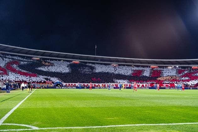 Choreo Red Star Fans Red Star Belgrade vs RB Leipzig, Football, UEFA Champions League, Matchday 4, 07 11 2023 DFL REGULATIONS PROHIBIT ANY OUSE OF PHOTOGRAPHS AS IMAGE SEQUENCES AND OR QUASI VIDEO Red Star Belgrade vs RB Leipzig, Football, UEFA Champions League, Matchday 4, 07 11 2023 Belgrade Copyright: xEibner-Pressefoto BahhoxKarax EP_RSB