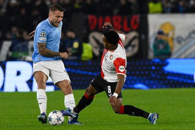 SS Lazio v Feyenoord: Group E - UEFA Champions League 2023 24 Ciro Immobile of S.S. Lazio and Quinten Timber of Feyenoord during the 4th day of the UEFA Champions League Group E between S.S. Lazio - Feyenoord on November 7, 2023 at the Olympic Stadium in Rome, Italy. Rome Italy Italy  Copyright: xDomenicoxCippitellix originalFilename:cippitelli-sslaziov231107_np3fS.jpg