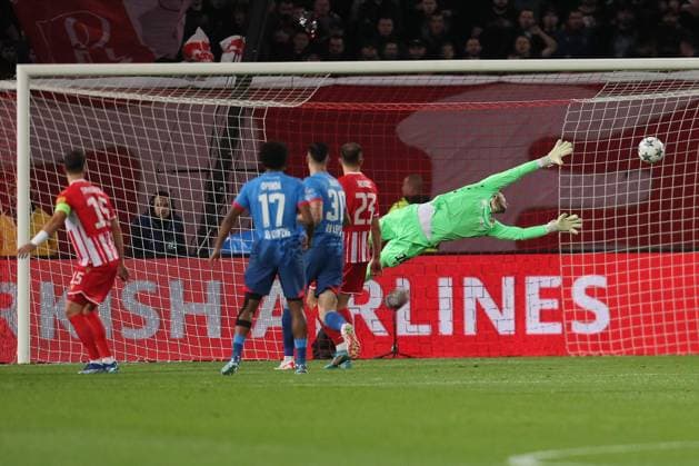 CRVENA ZVEZDA vs RB LEIPZIG OMRI GLAZER goalie football Crvena zvezda UEFA Champions legaue vs RB Leipzig Rajko Mitic stadium, Belgrade 07.11.2023. Foto: FOOTBALL, CRVENA ZVEZDA, RED STAR, UEFA CHAMPIONS LEAGUE, RB LEIPZIG Belgrade Rajko Mitic stadium Serbia Copyright: xMarkoxMetlasx xMNxPressx