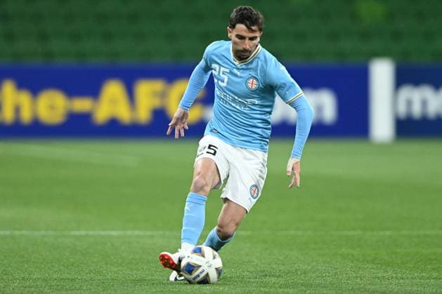 SOCCER CITY BURIRAM, Callum Talbot of Melbourne City in action during the AFC Champions League soccer match between Melbourne City and Buriram United at AAMI Park in Melbourne, Wednesday, November 8, 2023. ( NO ARCHIVING, EDITORIAL USE ONLY, NO USE IN BOOKS WITHOUT CONSENT MELBOURNE VICTORIA AUSTRALIA  Copyright: xJAMESxROSSx 20231108001862669292