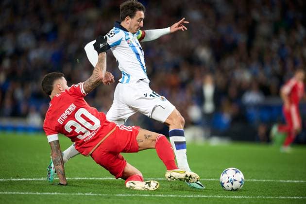 Editorial use only Real Sociedad v Benfica, UEFA Champions League match, Group D, date 4. Football, Reale Arena Stadium, San Sebastian, Spain - 8 November 2023 Editorial use only  Copyright: xPRESSINPHOTO Shutterstockx 14198068e